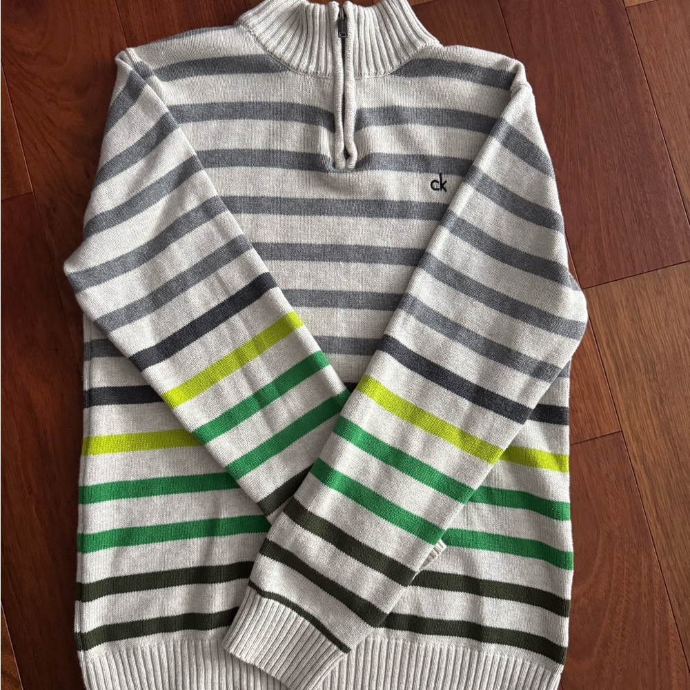 Men’s Calvin Klein XL quarter zip sweater. Gently used.